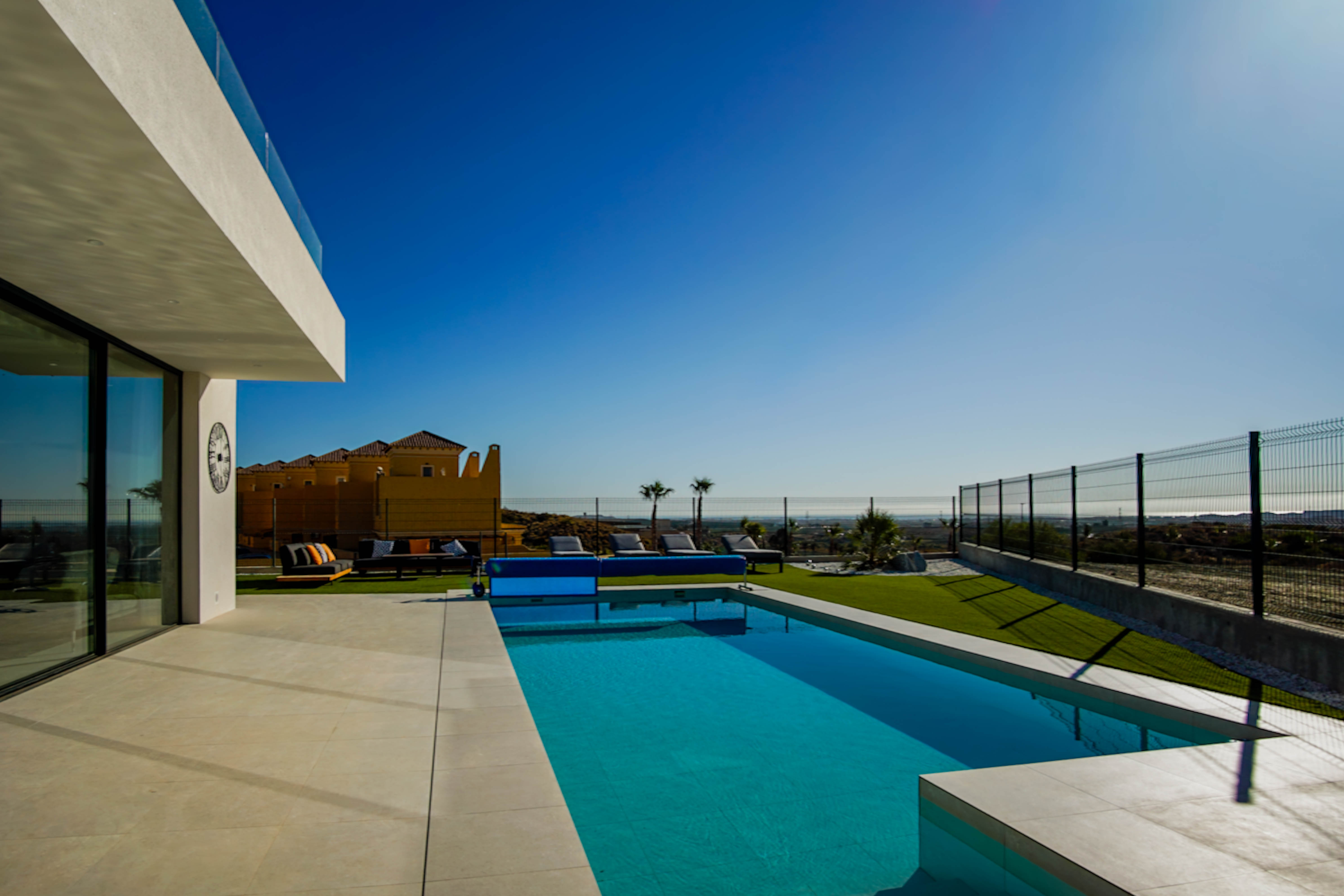 Pool sea view
